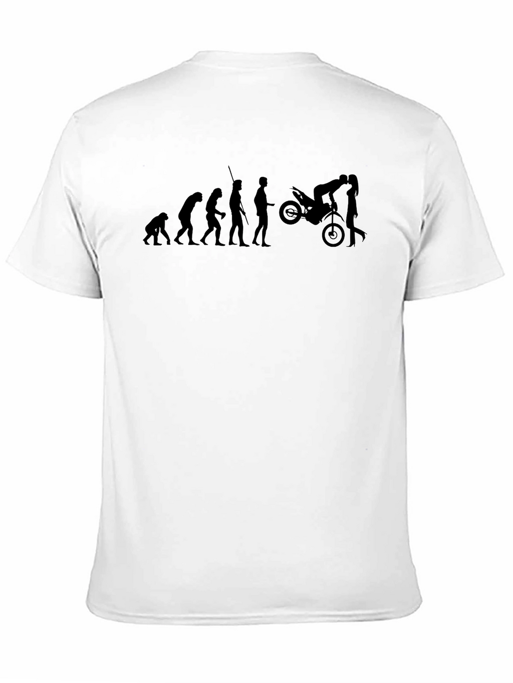 Evolution of Man Motorcycle T-Shirt