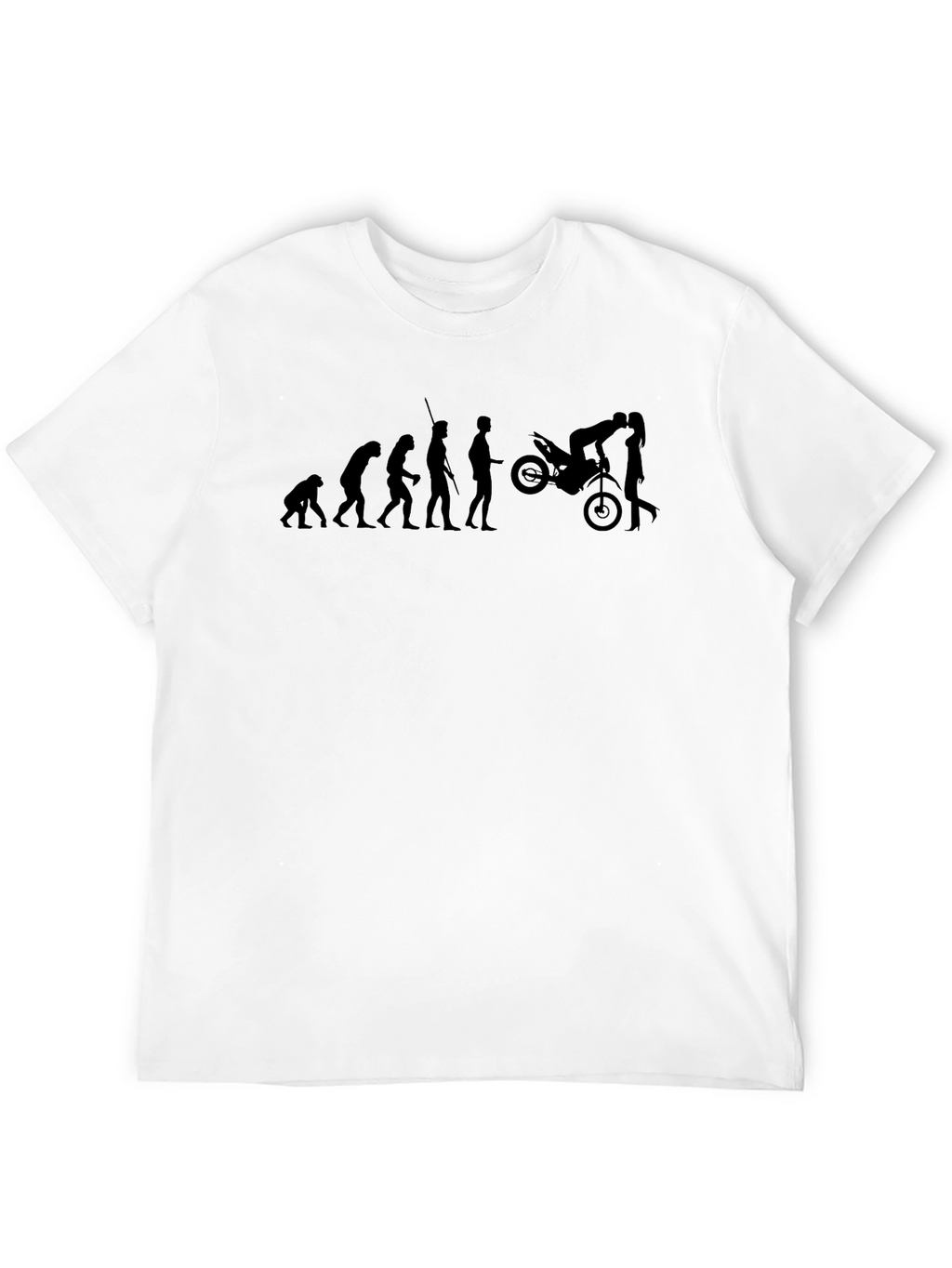 Evolution of Man Motorcycle T-Shirt