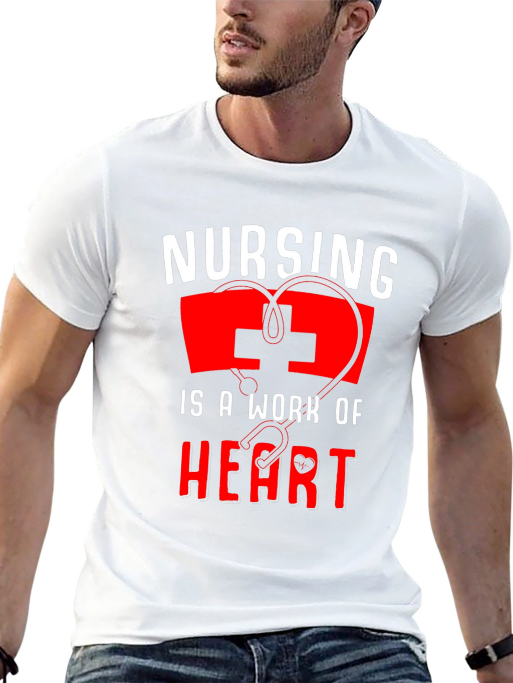 Nursing is a Work of Heart T-Shirt