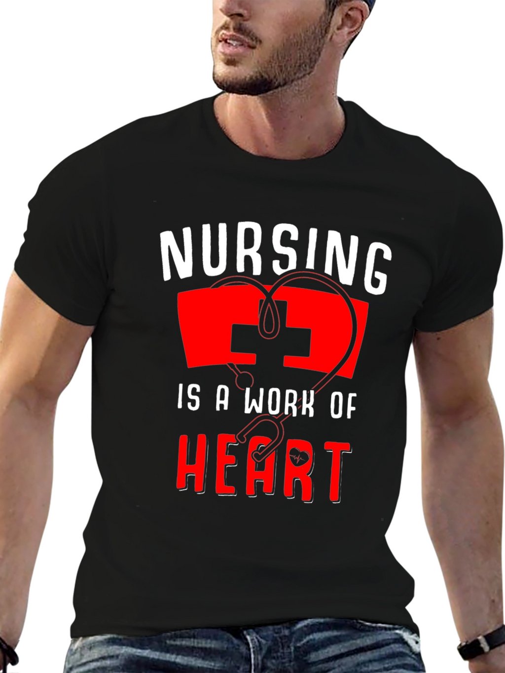 Nursing is a Work of Heart T-Shirt
