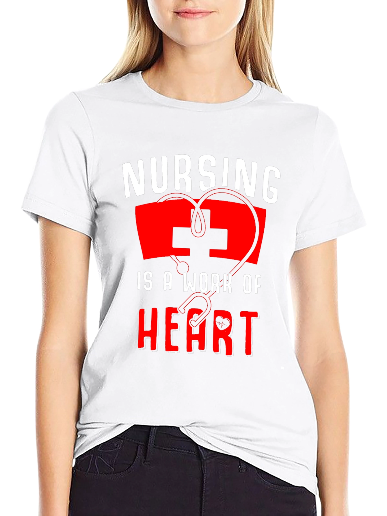 Nursing is a Work of Heart T-Shirt