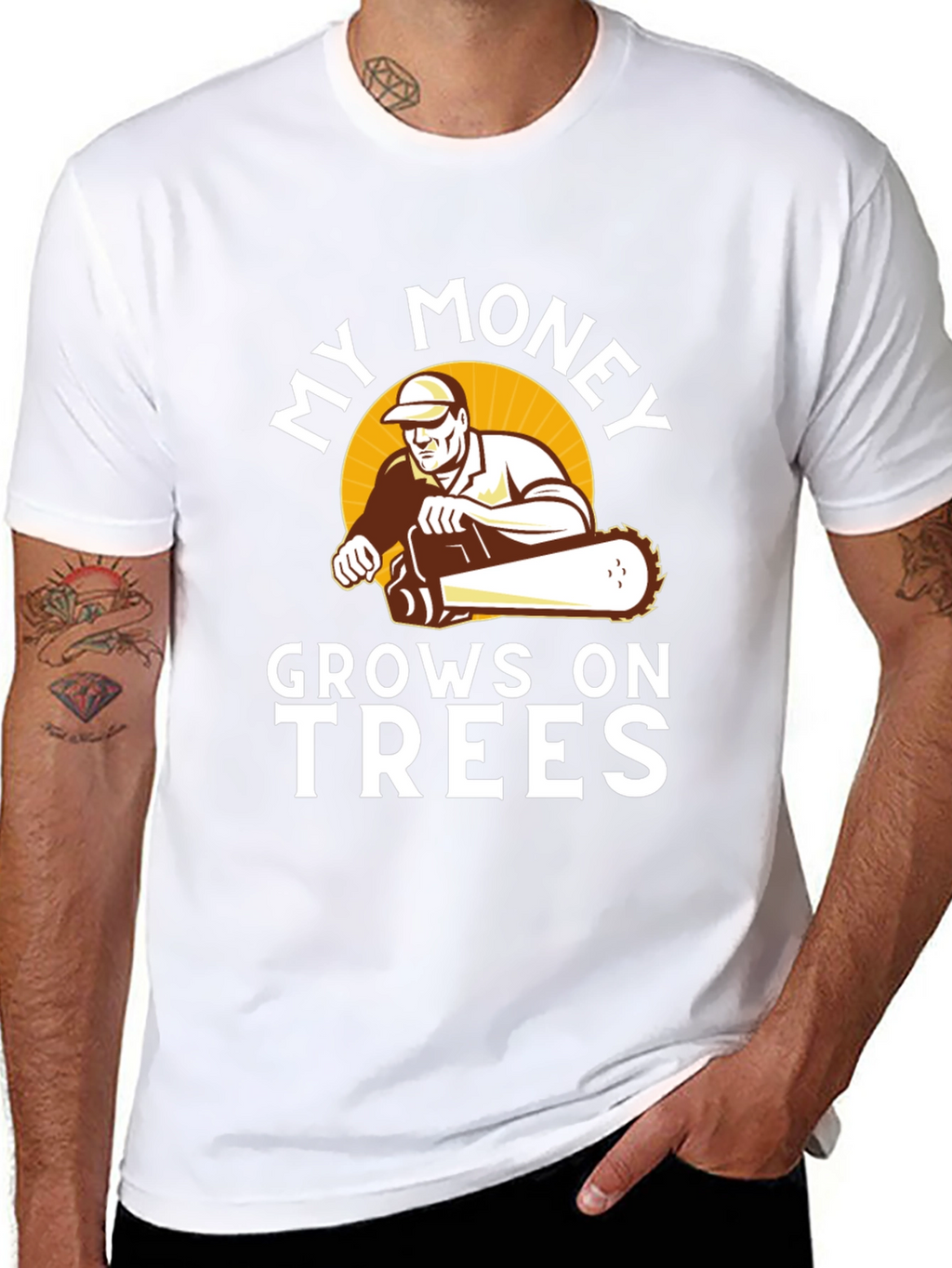 My Money Grows on Trees T-Shirt - Lumberjack Tee