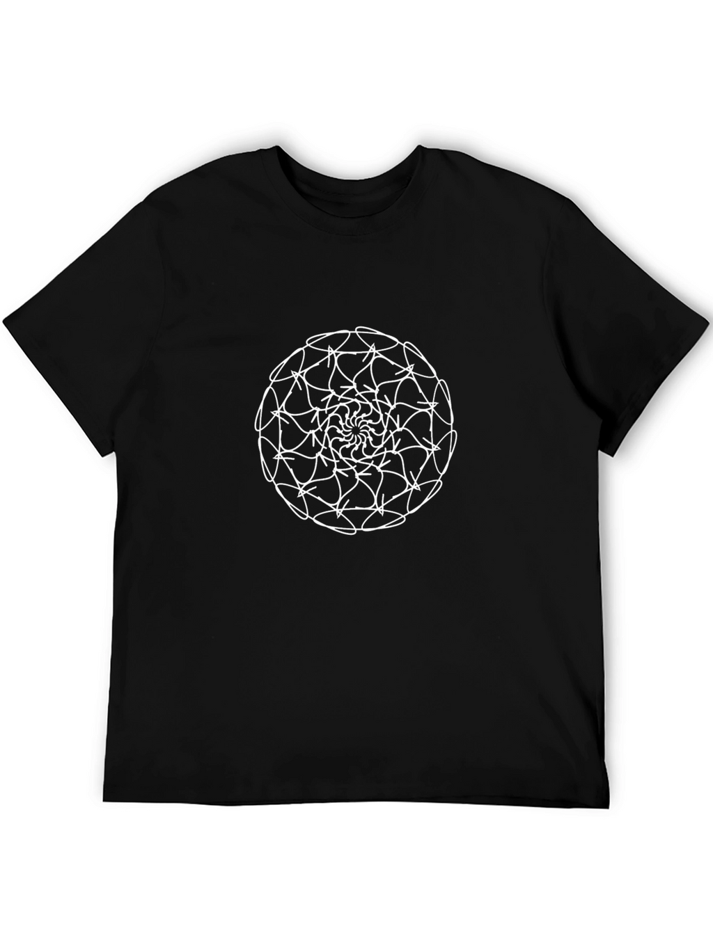 Abstract Circle Graphic Tee - Modern Art Design