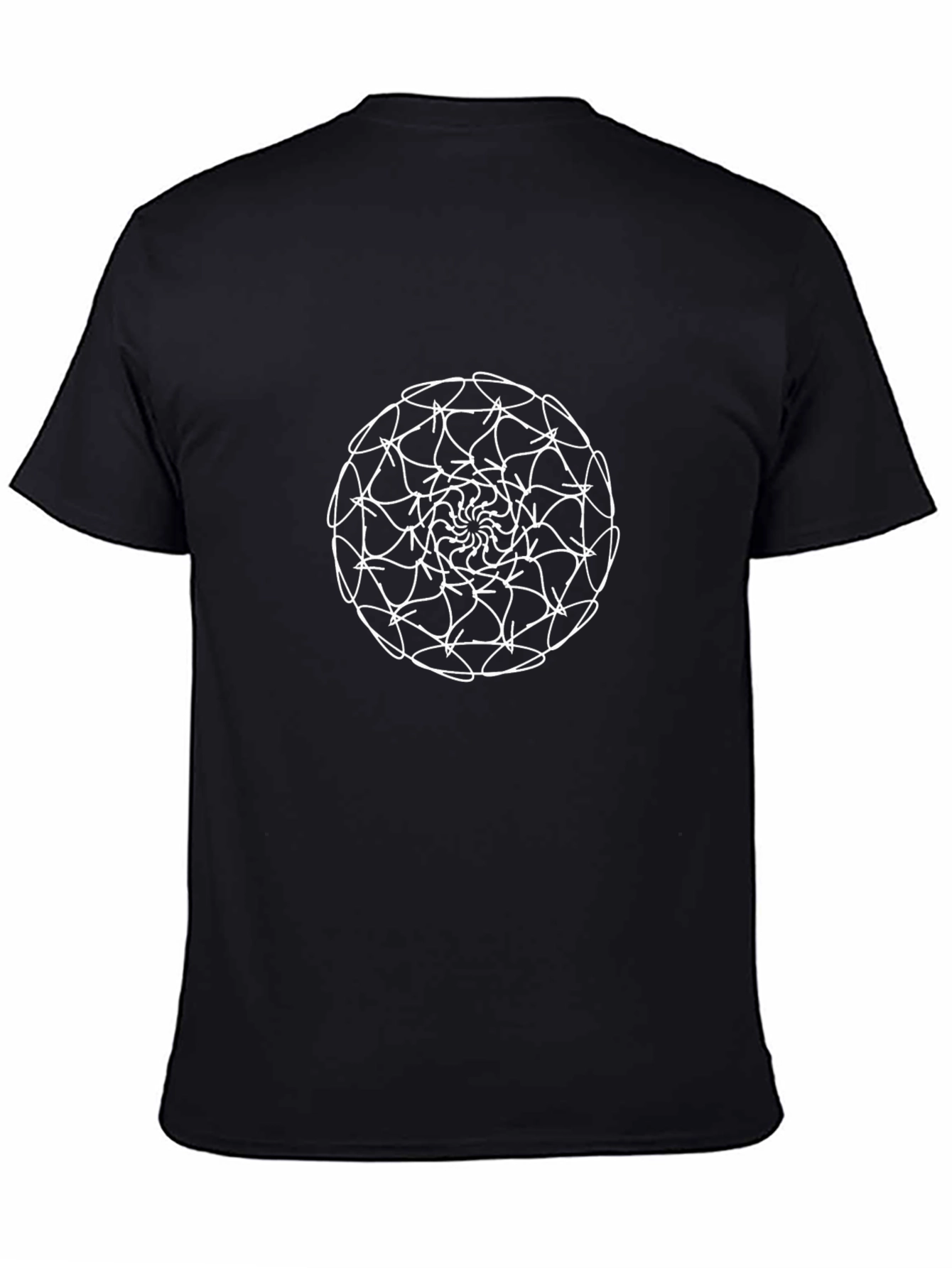 Abstract Circle Graphic Tee - Modern Art Design