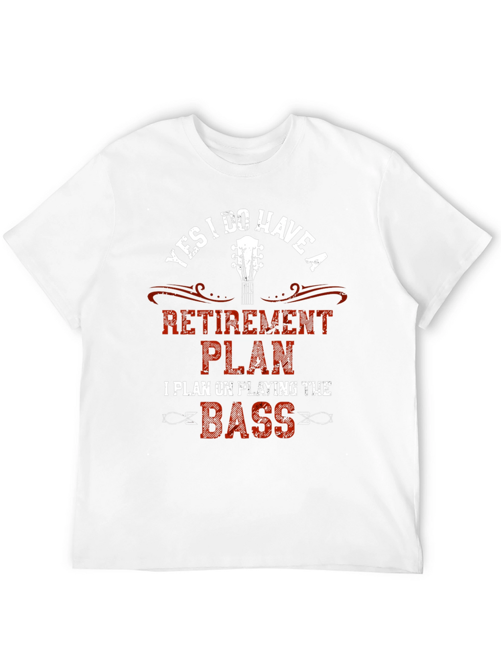 Retirement Plan Bass Guitar Graphic T-Shirt