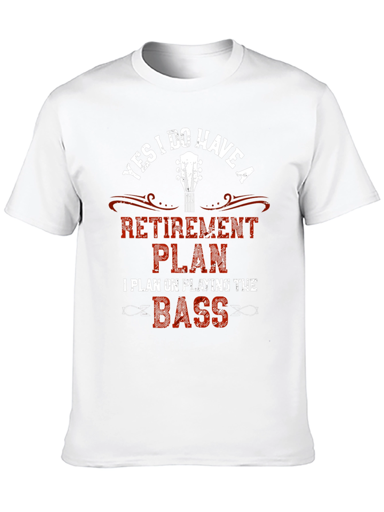 Retirement Plan Bass Guitar Graphic T-Shirt