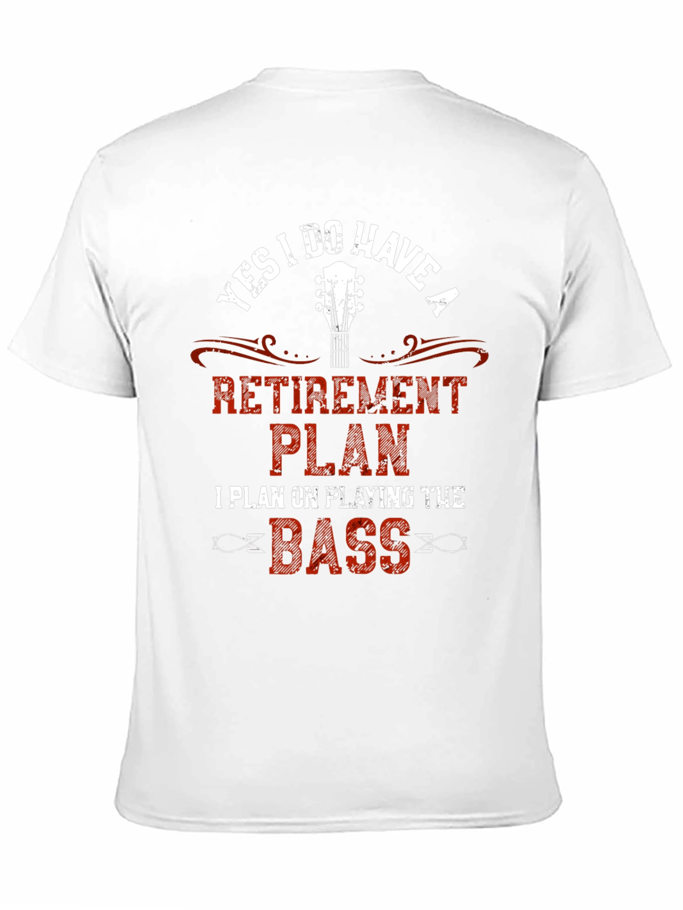 Retirement Plan Bass Guitar Graphic T-Shirt