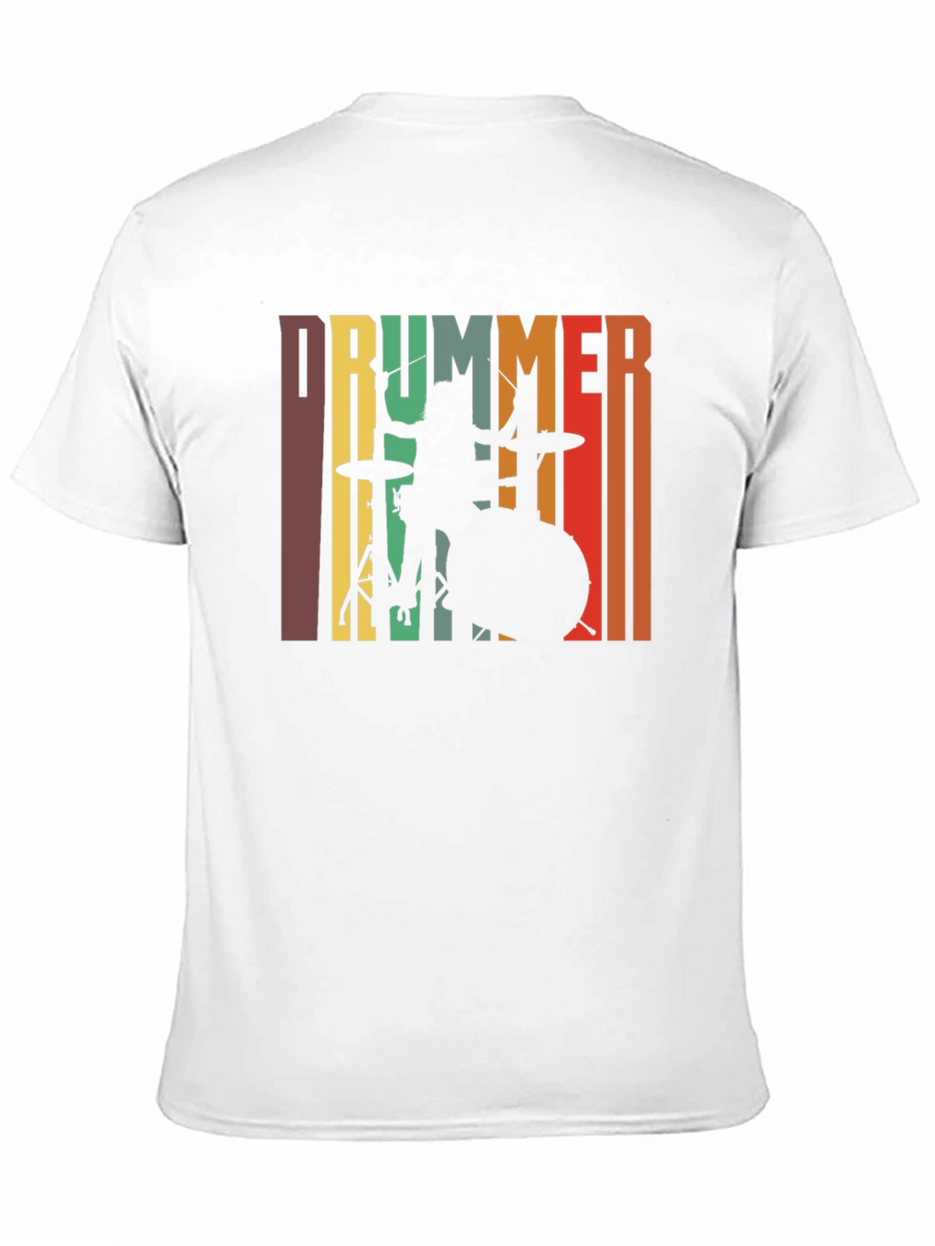 Retro Drummer Graphic Tee - Music Lover T-Shirt