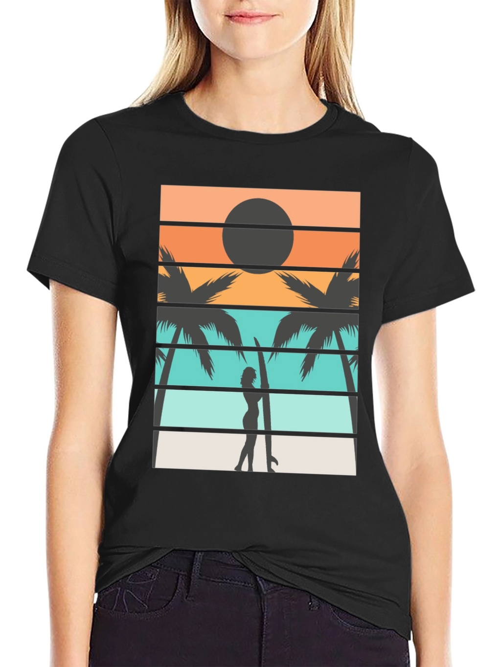 Retro Surfer T-Shirt: Beach Vibes