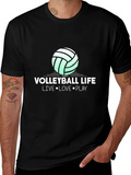 Volleyball Life Graphic Tee - Live Love Play Shirt