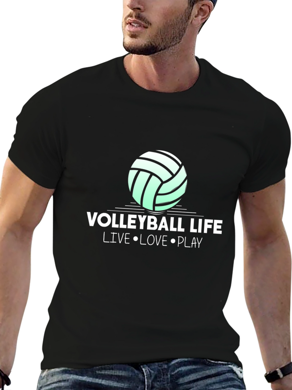 Volleyball Life Graphic Tee - Live Love Play Shirt