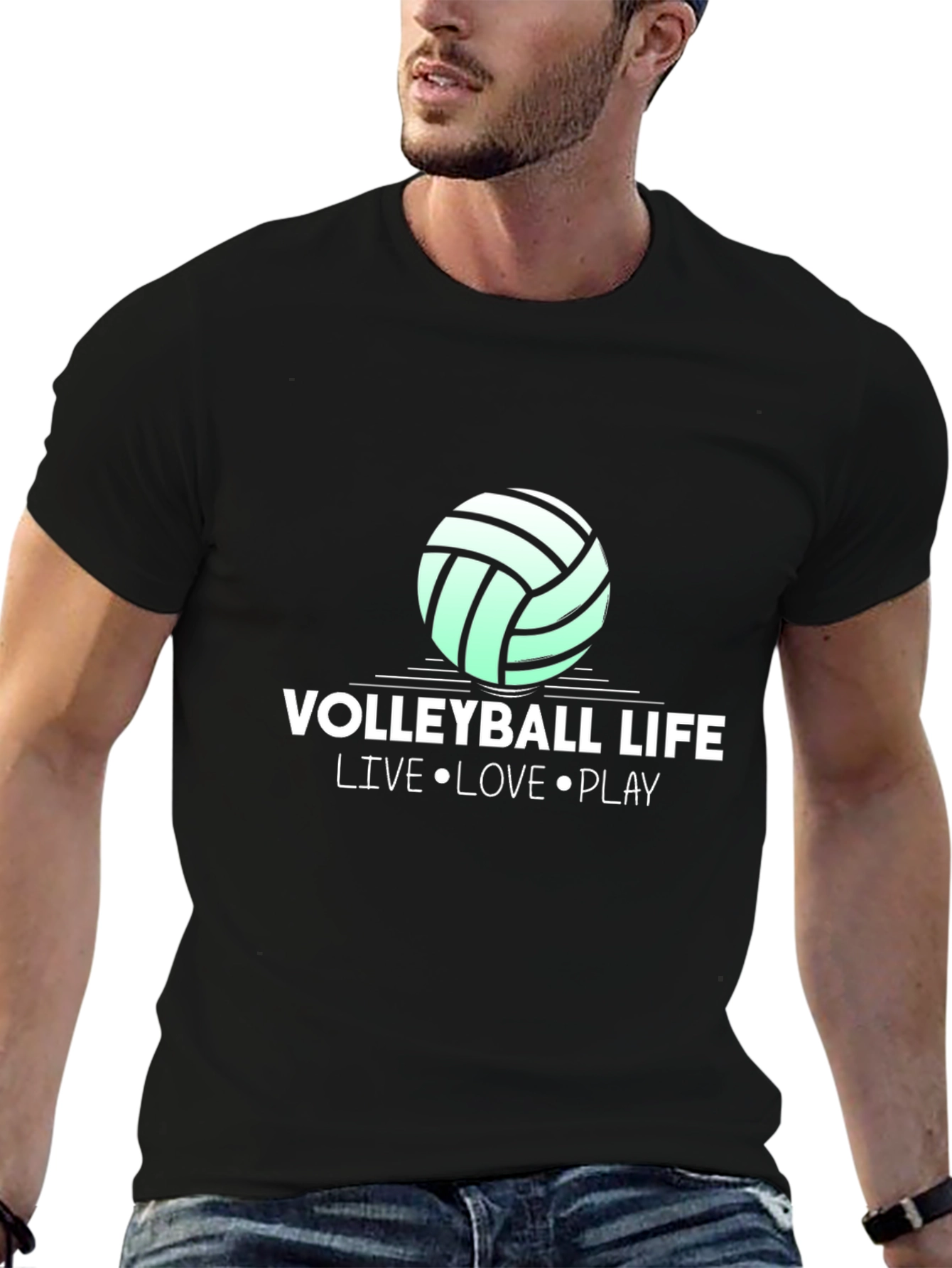 Volleyball Life Graphic Tee - Live Love Play Shirt