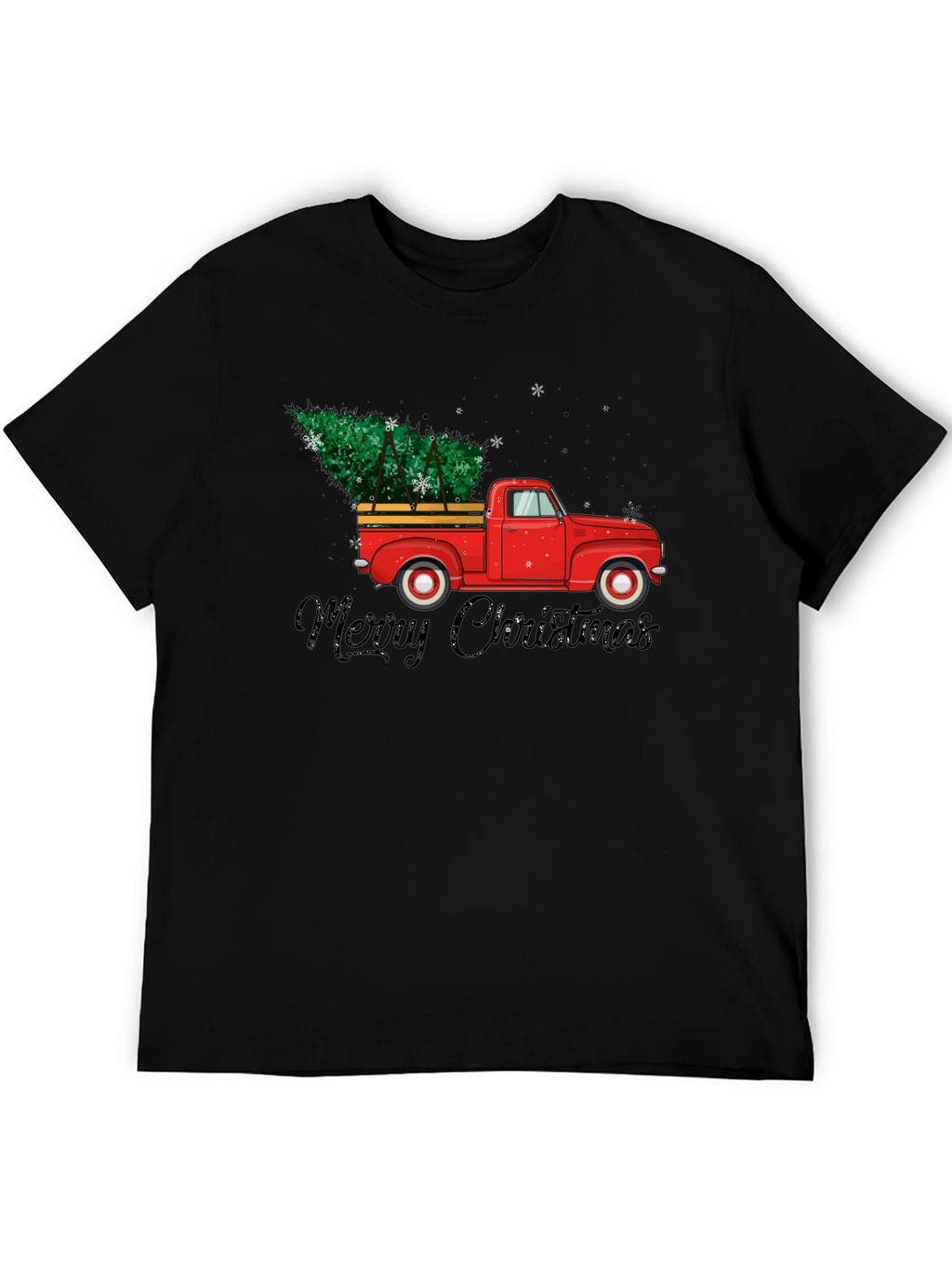 Merry Christmas Red Truck T-Shirt