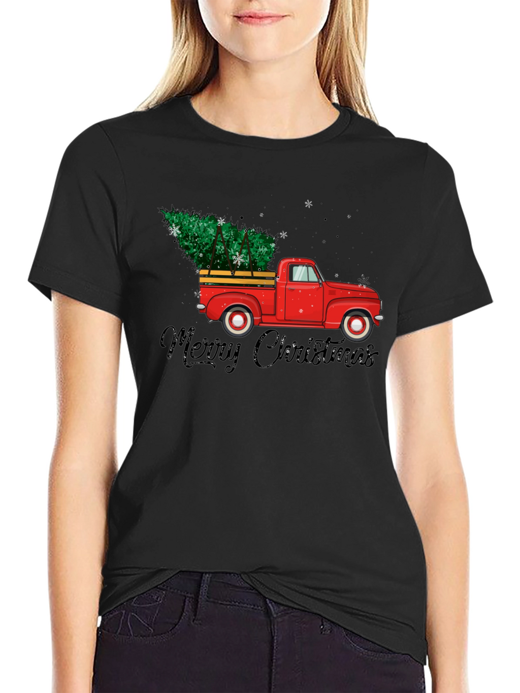Merry Christmas Red Truck T-Shirt