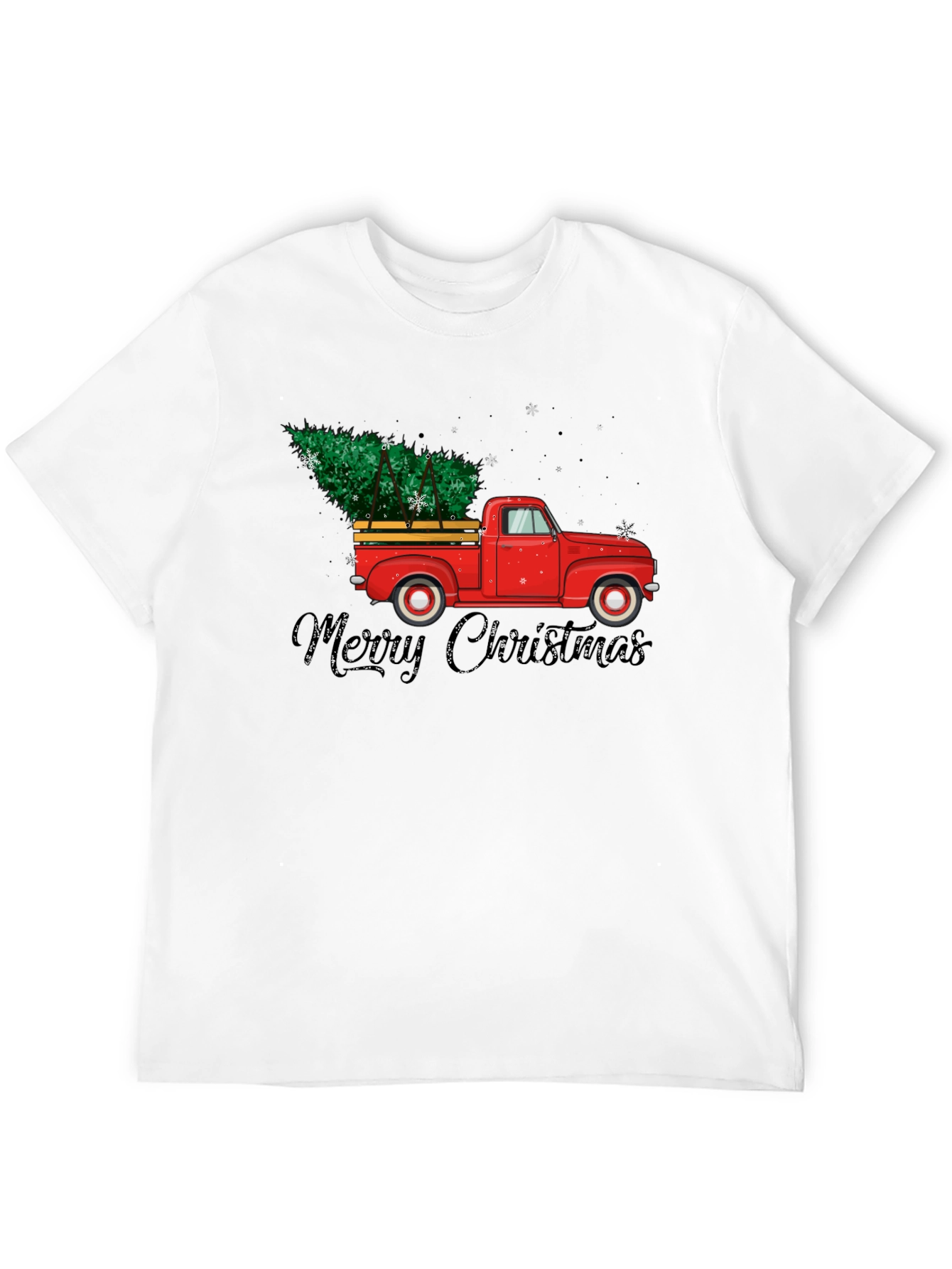 Merry Christmas Red Truck T-Shirt
