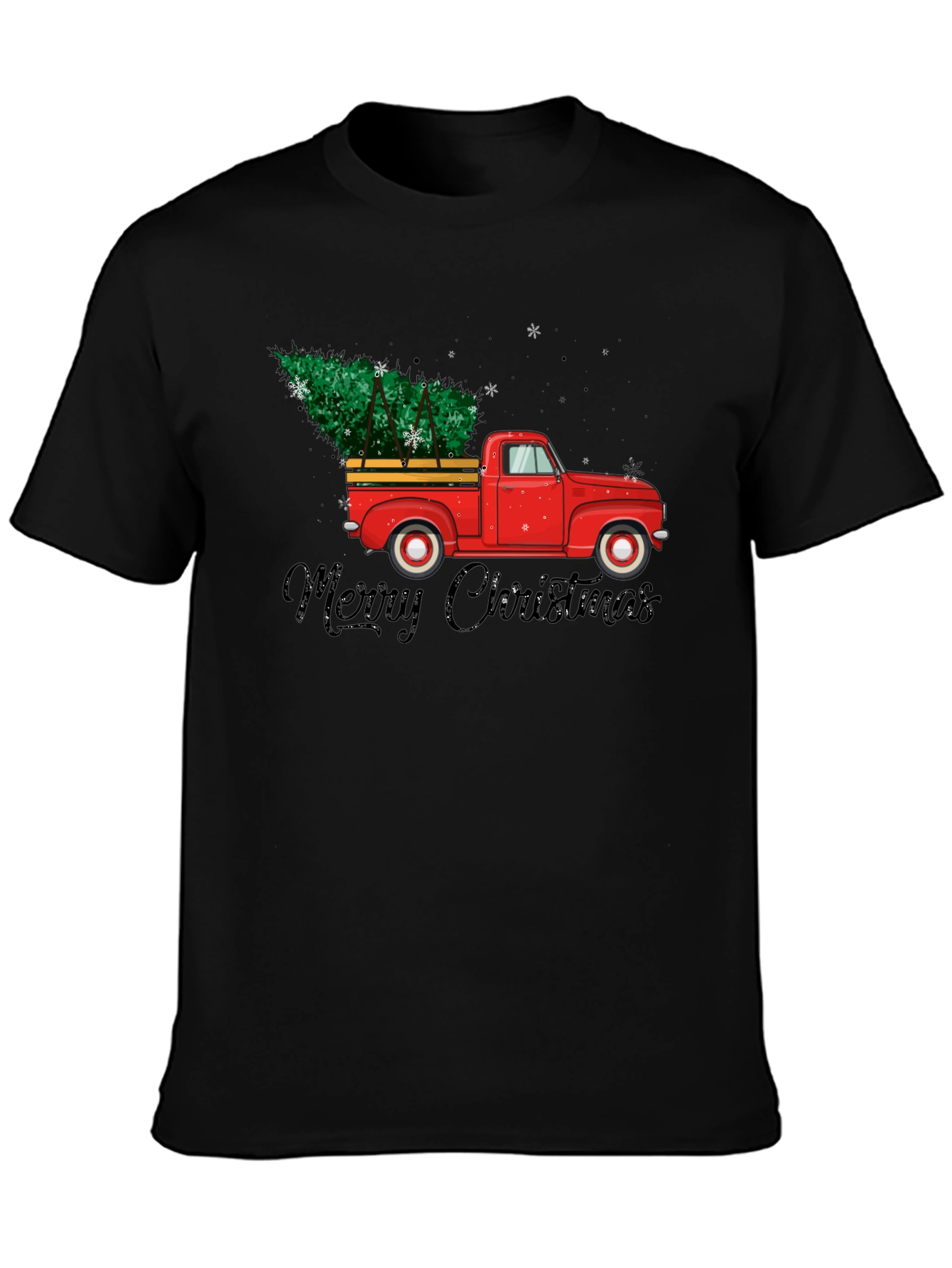 Merry Christmas Red Truck T-Shirt