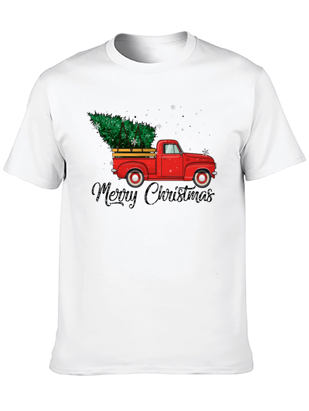Merry Christmas Red Truck T-Shirt