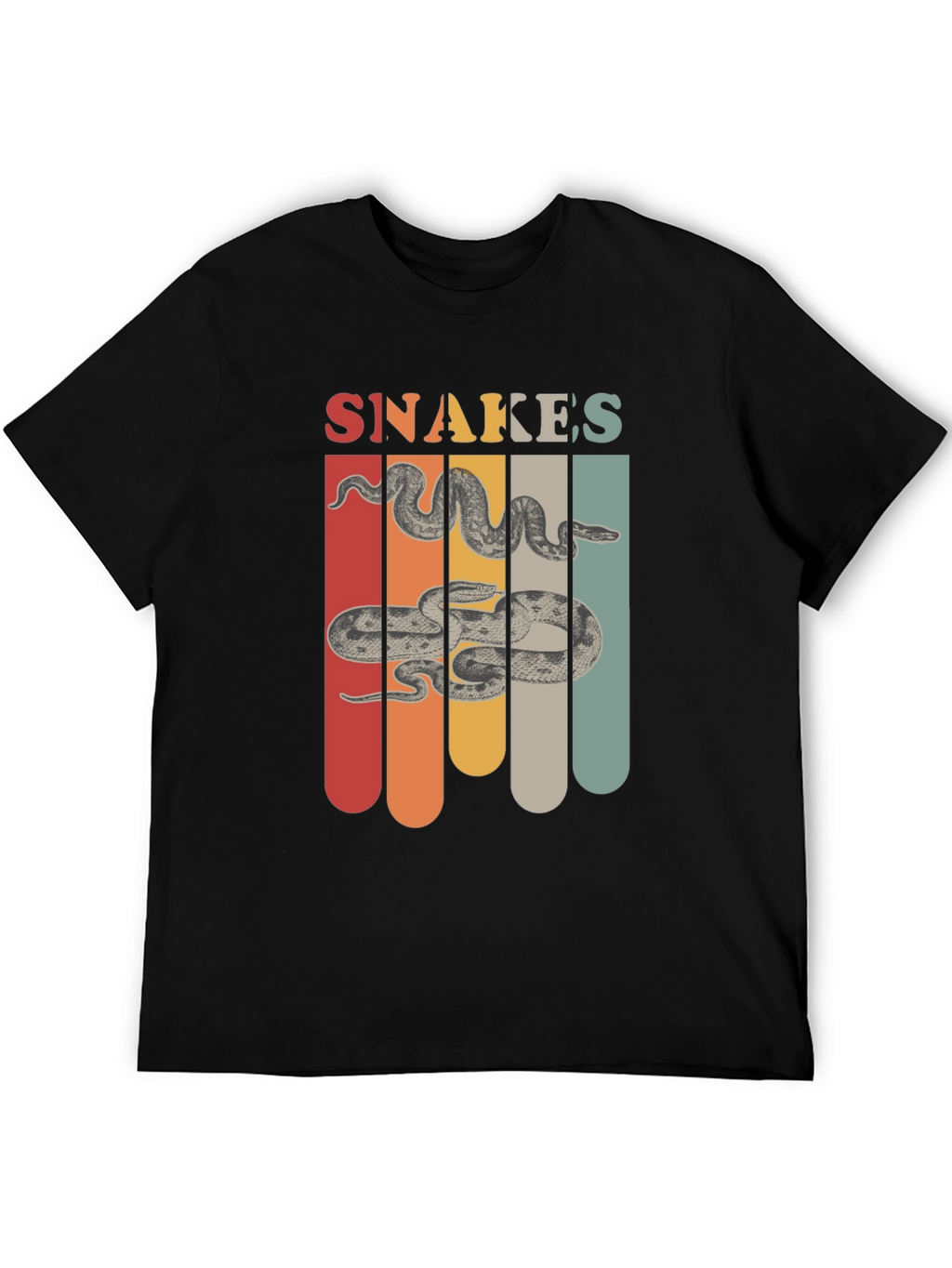 Retro Snakes Graphic T-Shirt