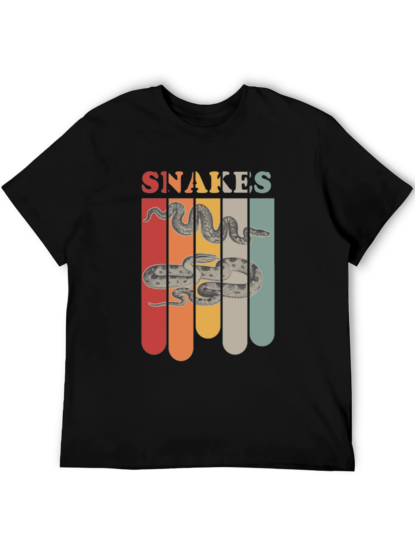 Retro Snakes Graphic T-Shirt
