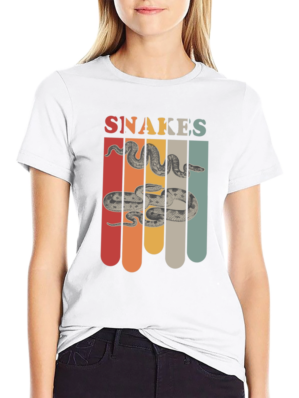 Retro Snakes Graphic T-Shirt