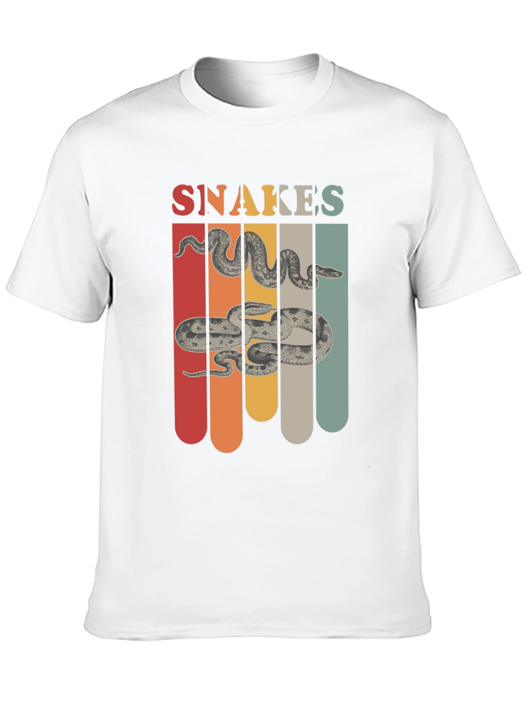Retro Snakes Graphic T-Shirt