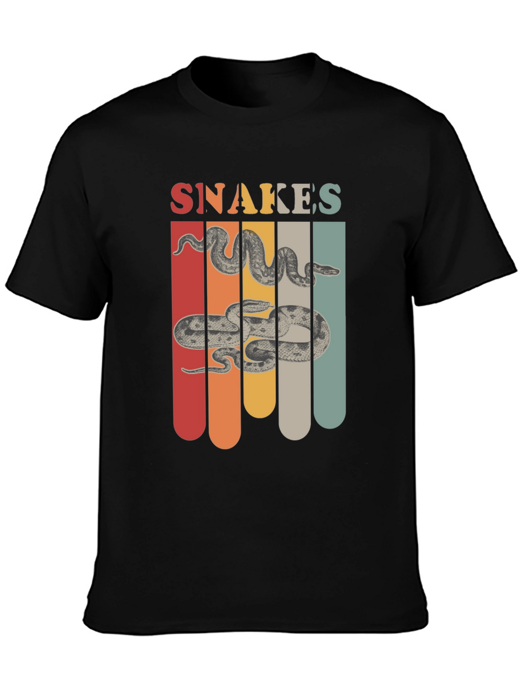 Retro Snakes Graphic T-Shirt