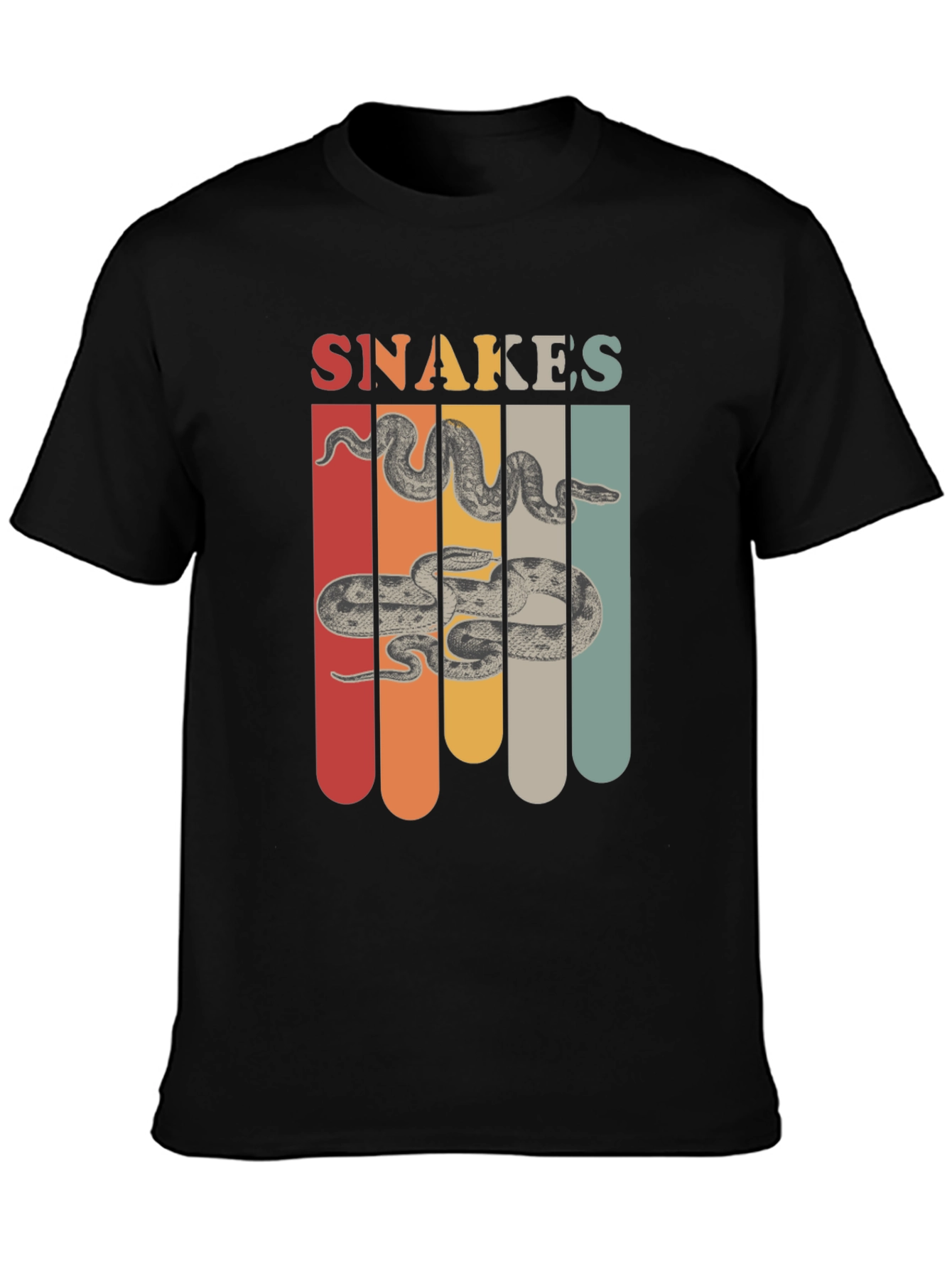 Retro Snakes Graphic T-Shirt