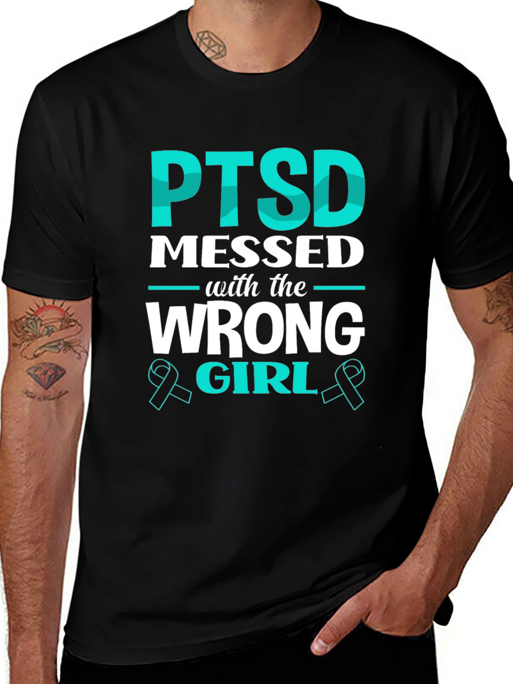 PTSD Messed with the Wrong Girl T-Shirt