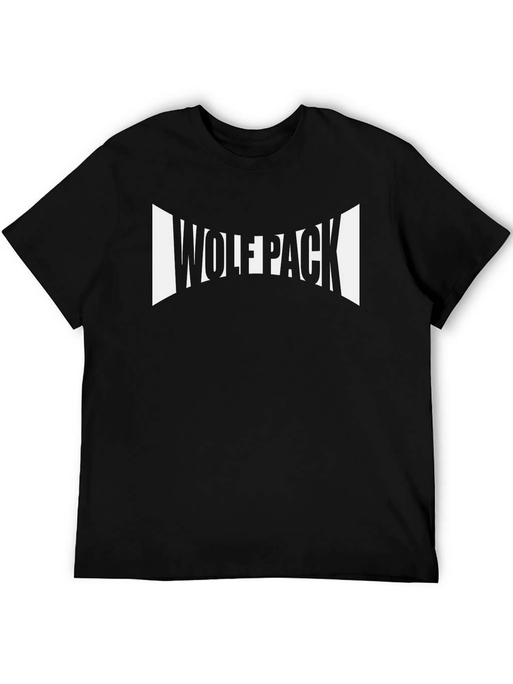 Wolfpack Graphic Tee - Black Cotton T-Shirt