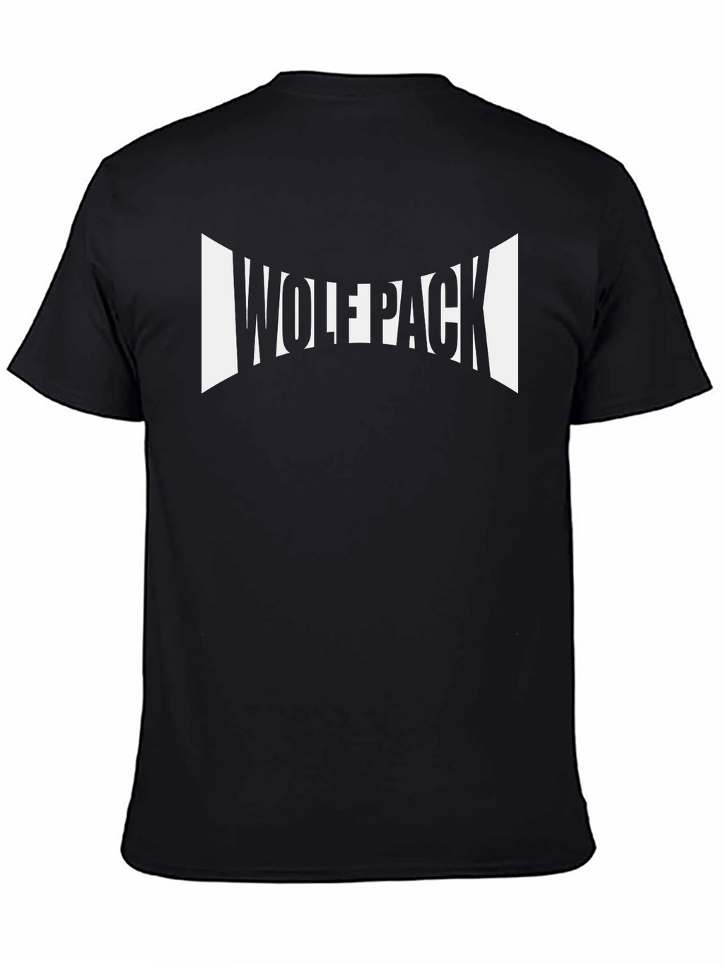 Wolfpack Graphic Tee - Black Cotton T-Shirt