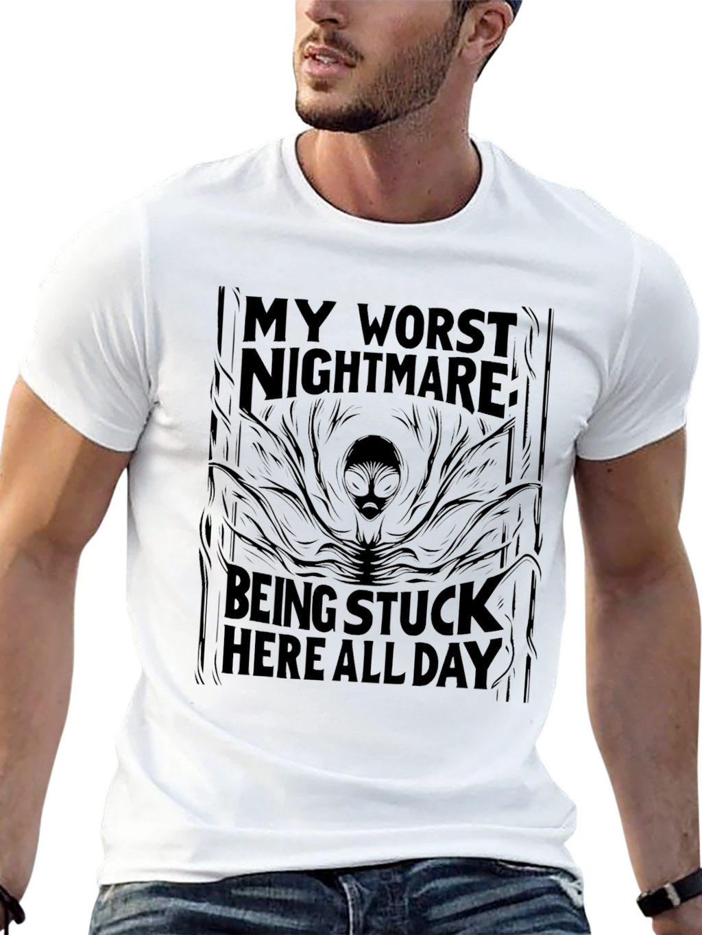 My Worst Nightmare Alien Graphic T-Shirt