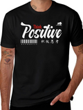 Think Positive Graphic T-Shirt - Black