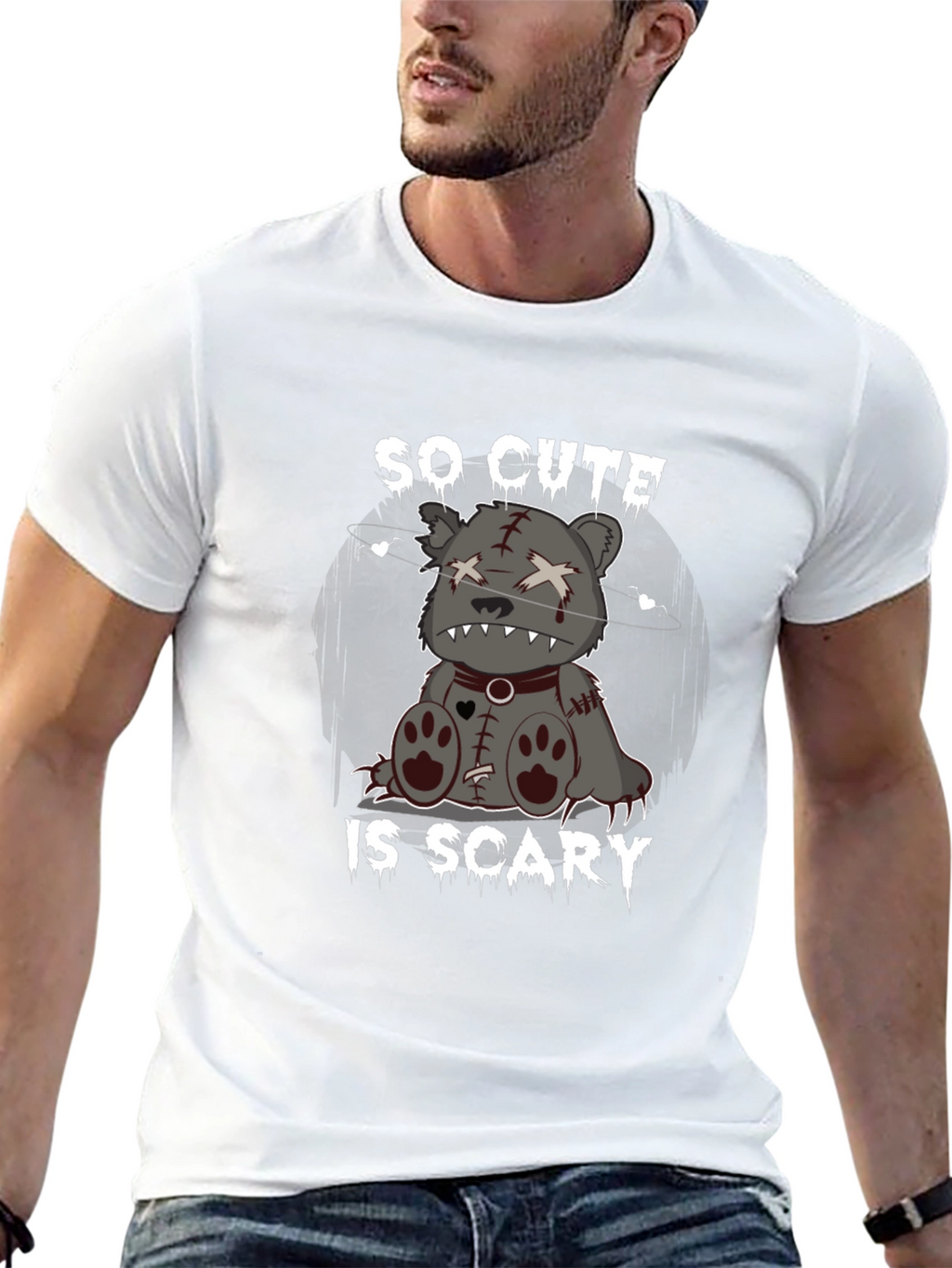 So Cute Its Scary Teddy Bear T-Shirt