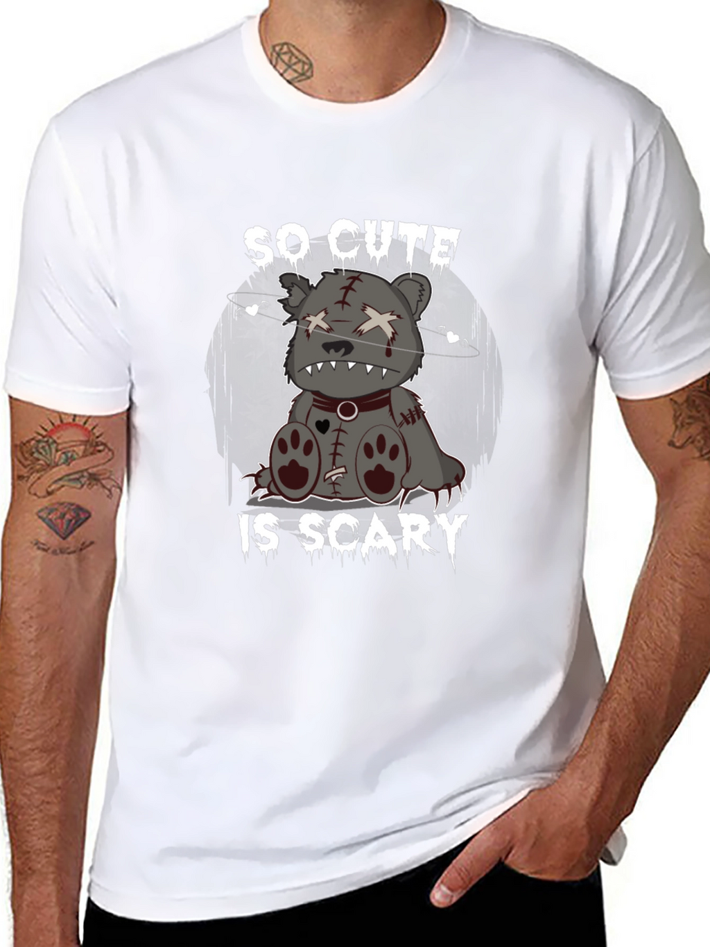 So Cute Its Scary Teddy Bear T-Shirt