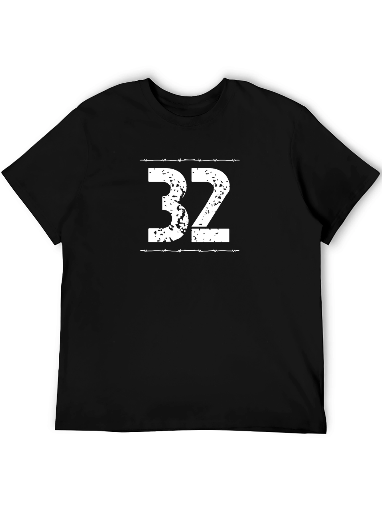 Distressed Number 32 Graphic T-Shirt