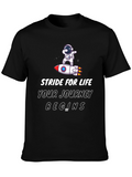 Stride for Life Astronaut Rocket Graphic Tee