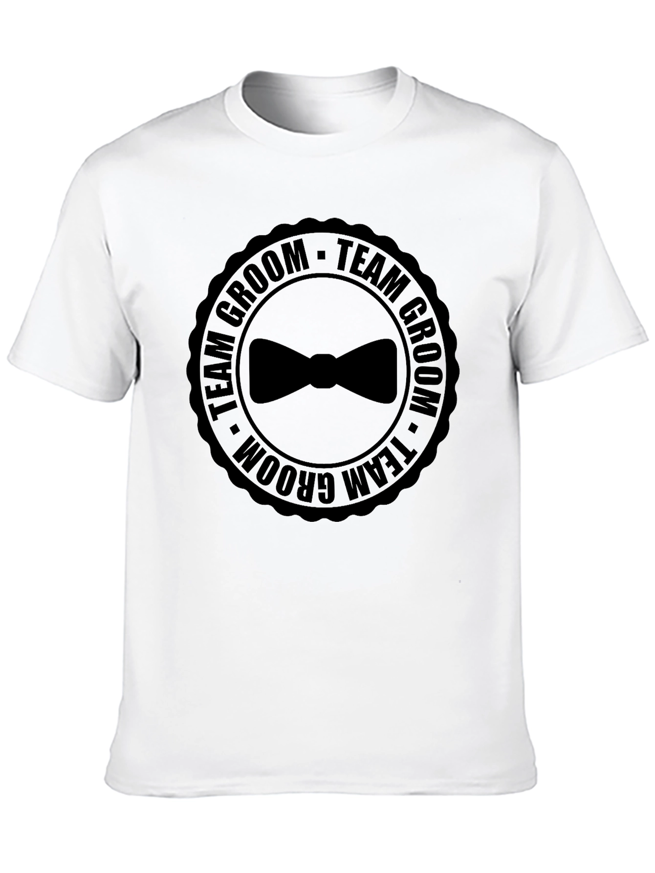Team Groom Bowtie Graphic T-Shirt