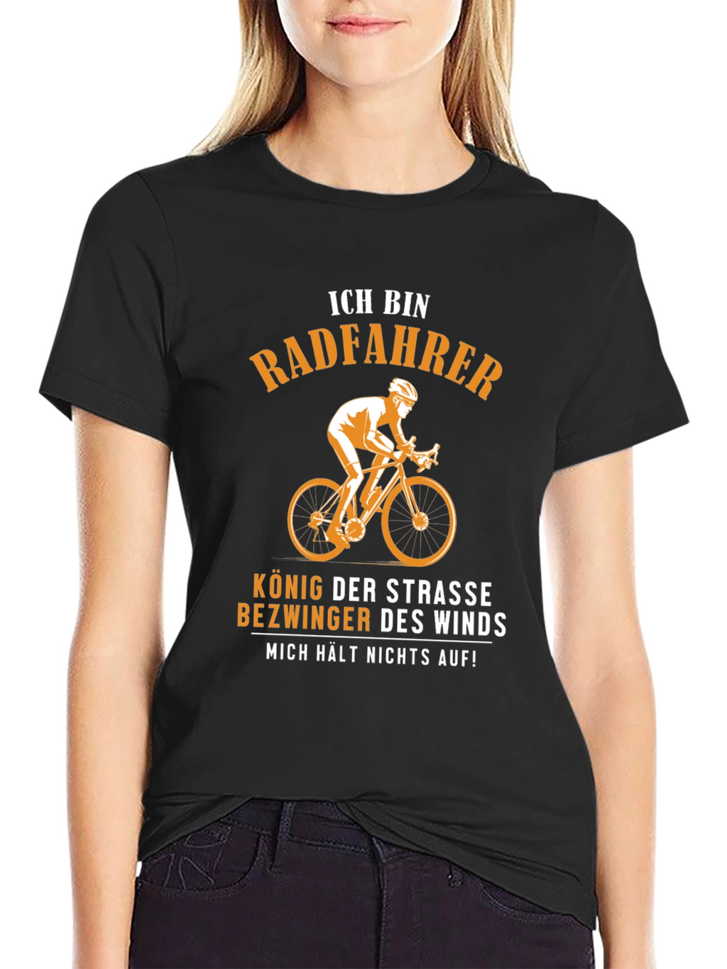 Funny German Biker T-Shirt - Ich Bin Radfahrer