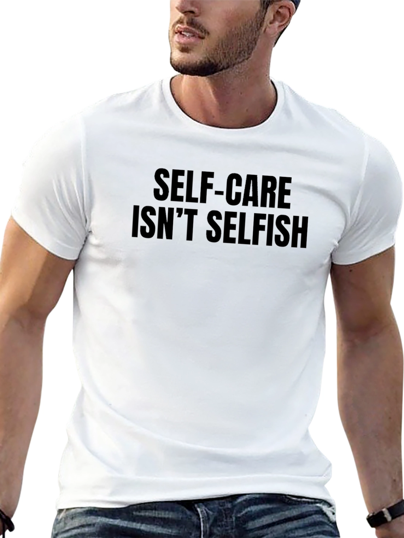 Self-Care Isnt Selfish Graphic Tee - Black
