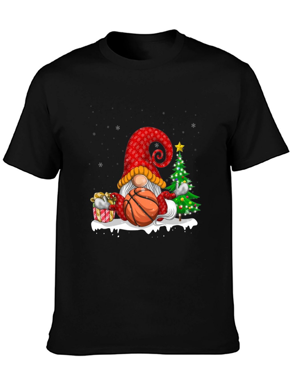 Christmas Basketball Gnome T-Shirt