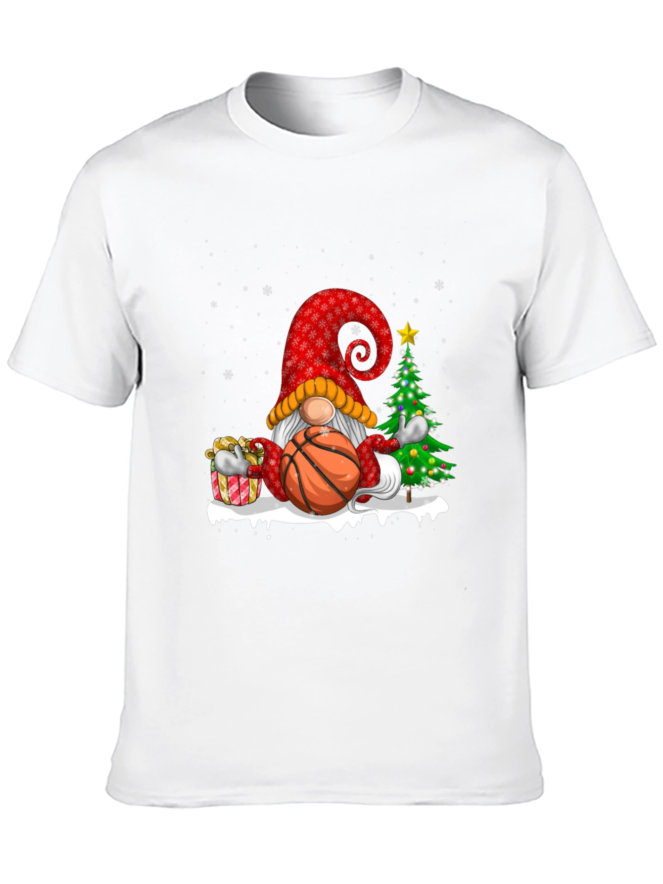 Christmas Basketball Gnome T-Shirt
