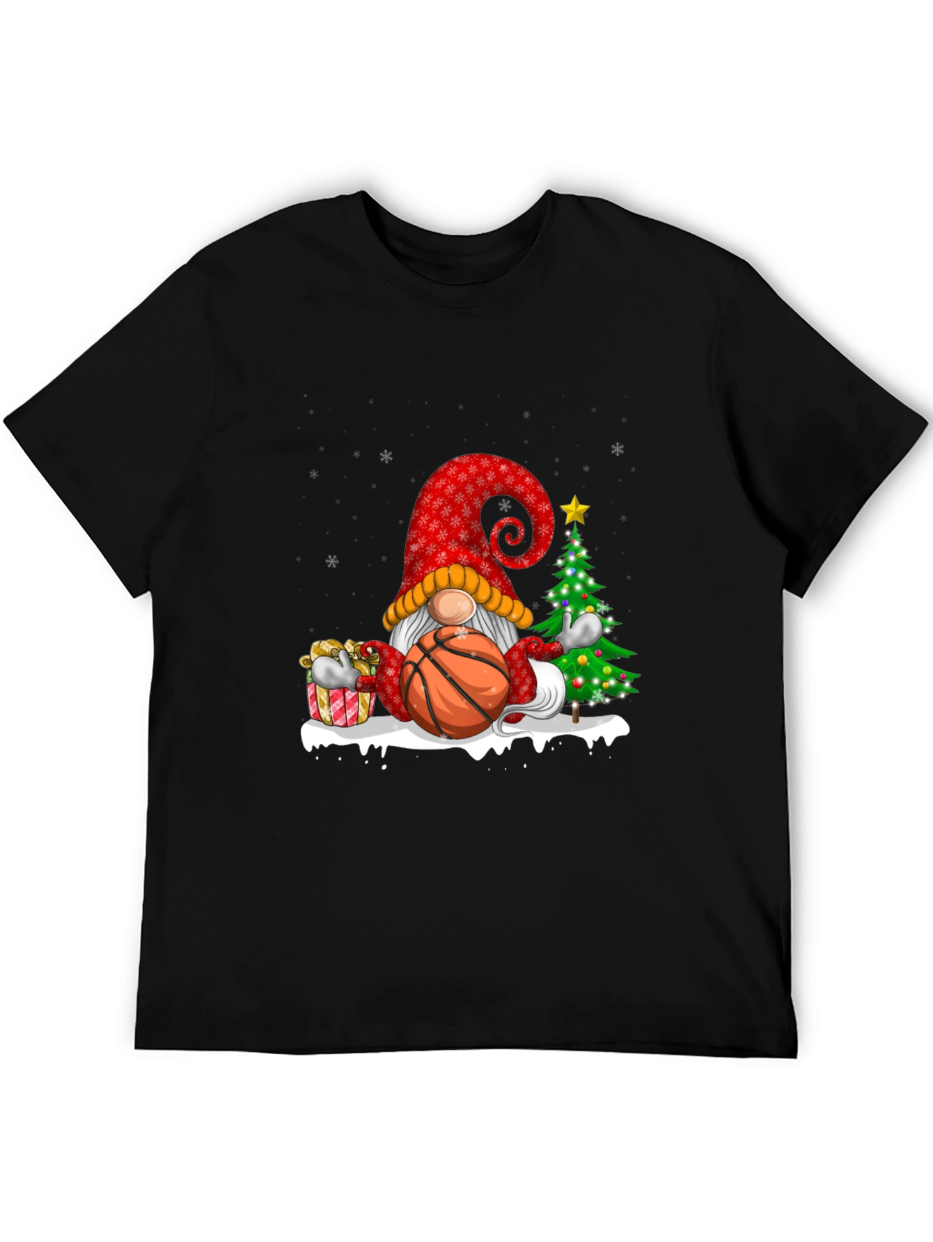 Christmas Basketball Gnome T-Shirt