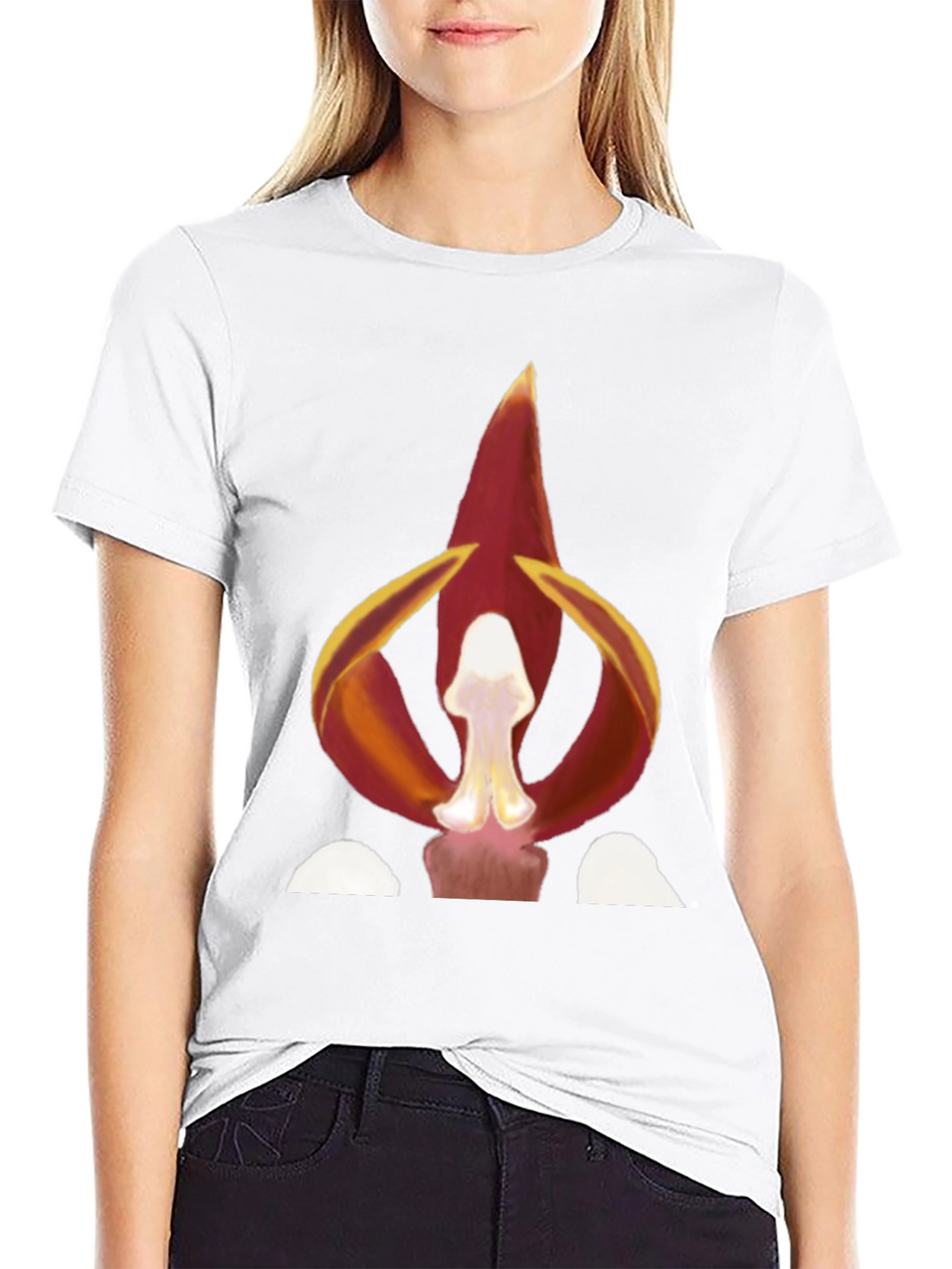 Fiery Floral Graphic Tee - Bold Statement Shirt