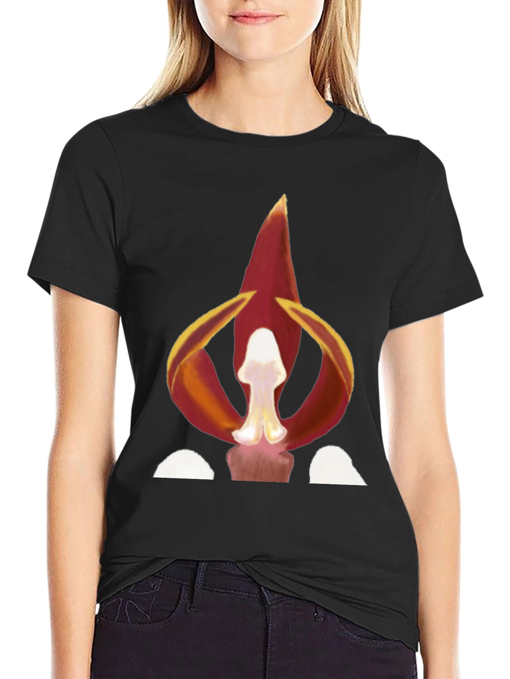 Fiery Floral Graphic Tee - Bold Statement Shirt