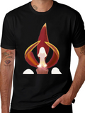 Fiery Floral Graphic Tee - Bold Statement Shirt