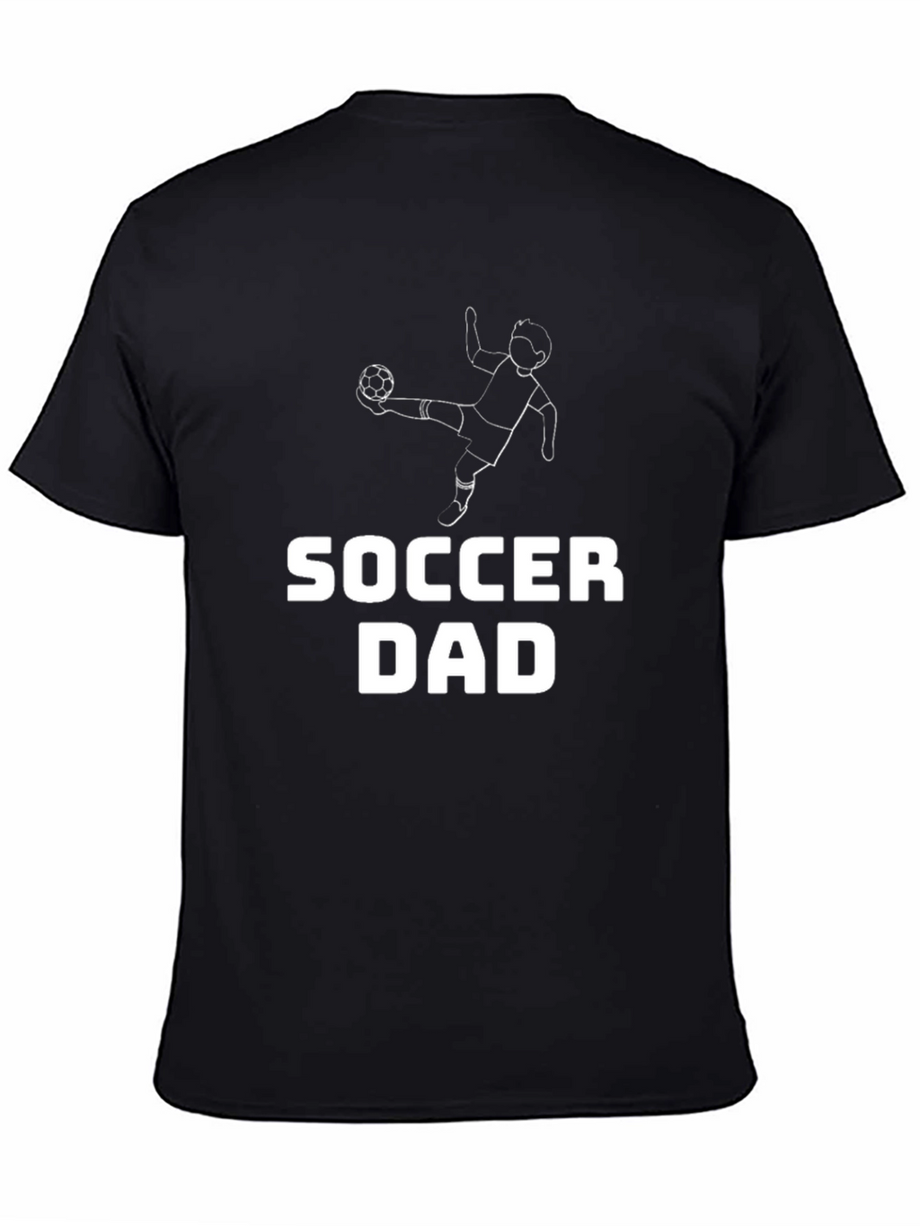 Soccer Dad Graphic Tee - Black Cotton