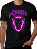 Power Lion Graphic Tee - Black
