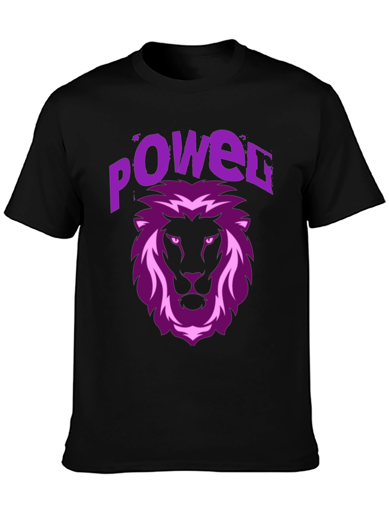 Power Lion Graphic Tee - Black