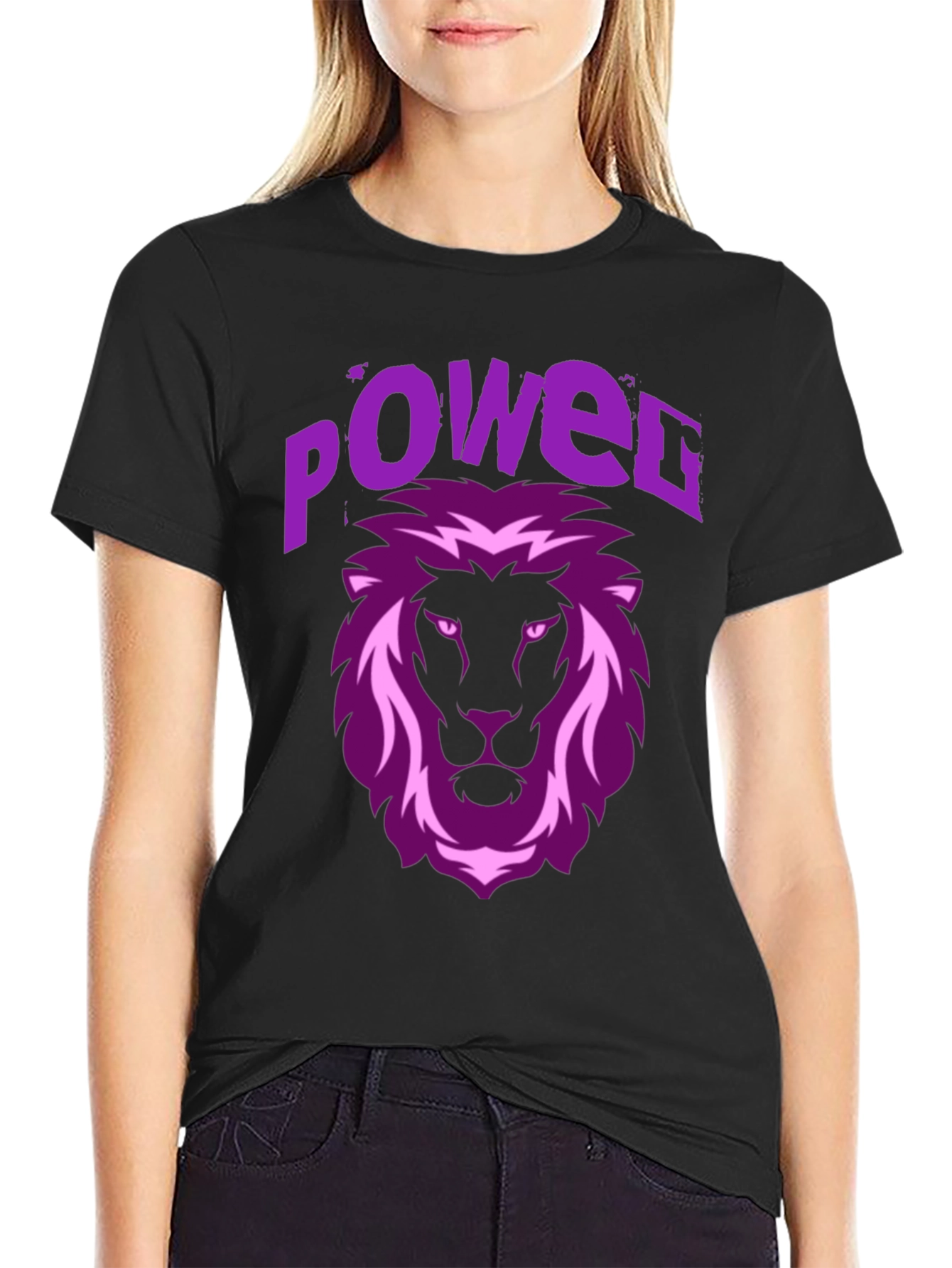 Power Lion Graphic Tee - Black