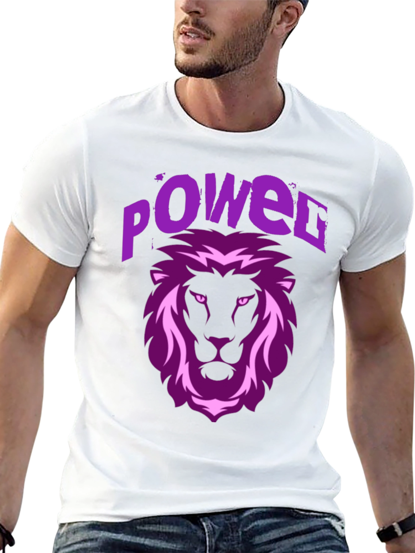 Power Lion Graphic Tee - Black